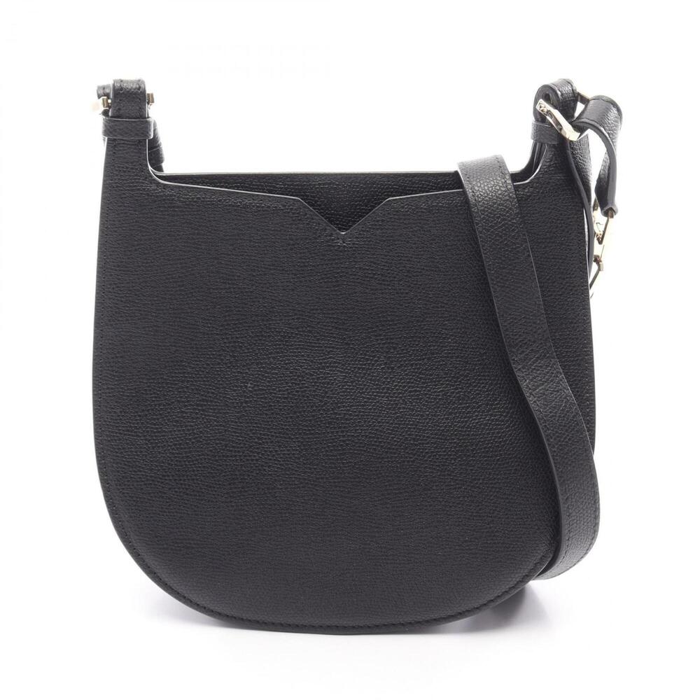 Valextra Hobo Weekend Shoulder Bag/Handbag, Leather, Women's, Black